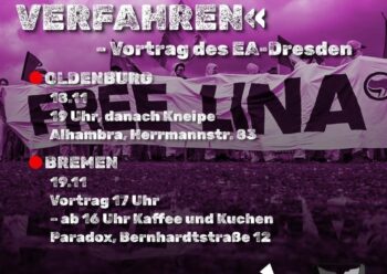 Fr. 18.11.: Vortrag zum Antifa Ost Verfahren, anschließend Kneipe