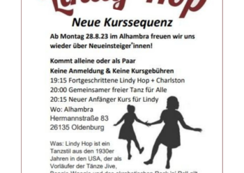 Lindy Hop – neue Kurssequenz