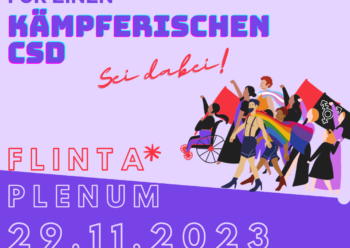 Planungstreffen für einen kämpferischen CSD