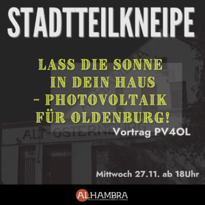 Stadtteilkneipe - Photovoltaik für Oldenburg!