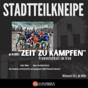 Stadtteil-Kneipe "Zeit zu Kämpfen"