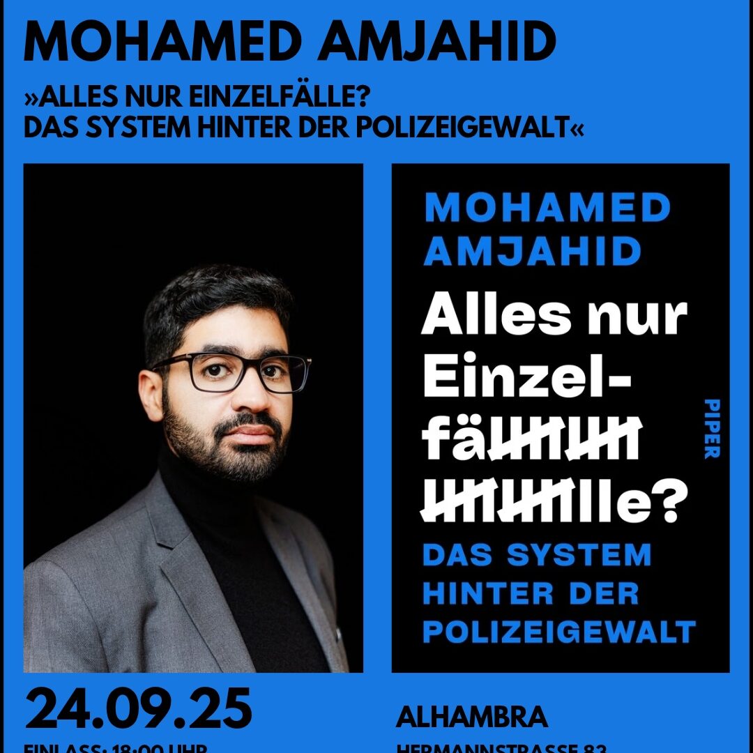 Lesung & Diskussion mit Mohamed Amjahid – „Alles nur Einzelfälle?"